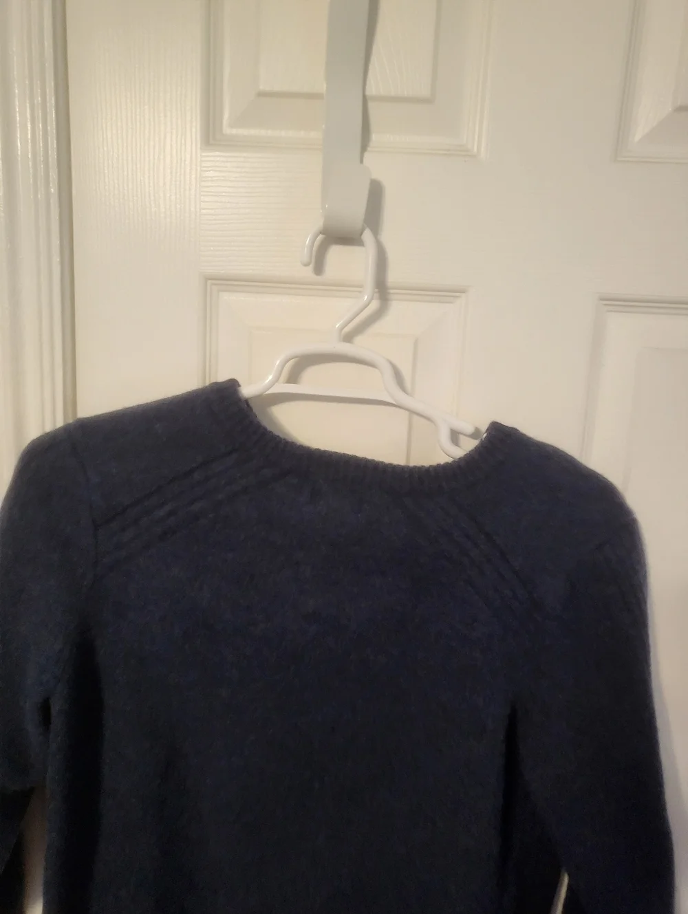 L.L. Bean Navy Wool Crewneck Sweater